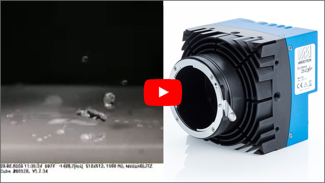 VIDEO: Ultra-Sensitive High-Speed Buffer Camera: Water drop impact